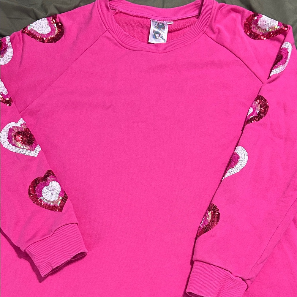 Queen of Sparkles 💖 heart sweatshirt